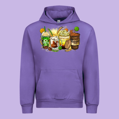 Beer Coffee Cups Urban Hoodie Designed By Zillion Design Studio
