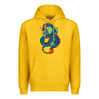 Lemon blue dragon Premium Hoodie - RanaPortraitStore