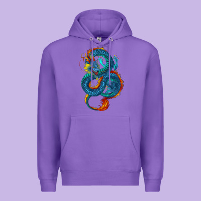 Blue Dragon Premium Hoodie Designed By Ranaportraitstore