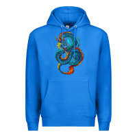 True Royal blue dragon Premium Hoodie - RanaPortraitStore
