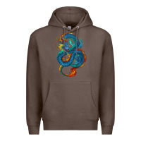Coffee blue dragon Premium Hoodie - RanaPortraitStore