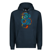 Navy blue dragon Premium Hoodie - RanaPortraitStore