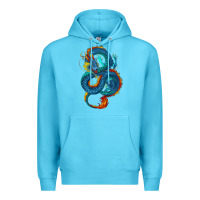 Ocean Blue blue dragon Premium Hoodie - RanaPortraitStore
