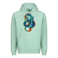 Seafoam blue dragon Premium Hoodie - RanaPortraitStore