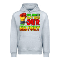 Heather Grey one month cant hold our history juneteenth Urban Hoodie - texasbilliewilder