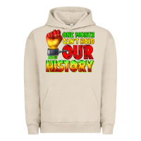 Pigment French Oak one month cant hold our history juneteenth Urban Hoodie - texasbilliewilder