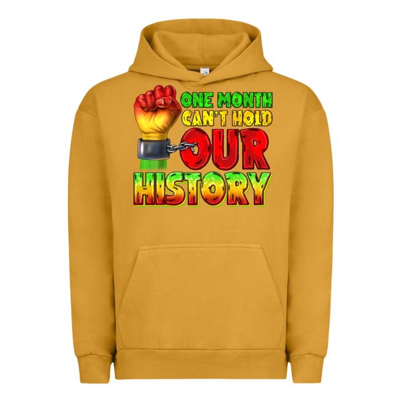 One Month Cant Hold Our History Juneteenth Urban Hoodie by texasbilliewilder | Teevron