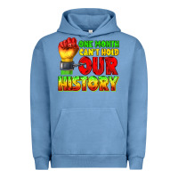 Pigment Pebble Blue one month cant hold our history juneteenth Urban Hoodie - texasbilliewilder