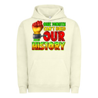 Pigment Pistachio one month cant hold our history juneteenth Urban Hoodie - texasbilliewilder