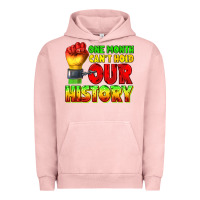 Pigment Salmon one month cant hold our history juneteenth Urban Hoodie - texasbilliewilder