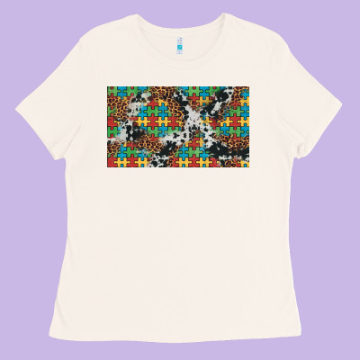 Western Autism  Cup Ladies Tee Designed By Artiststas