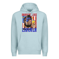 Blue Mist drinking like lincoln Premium Hoodie - texasbilliewilder