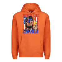 Carrot drinking like lincoln Premium Hoodie - texasbilliewilder