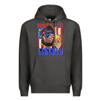 Charcoal Heather drinking like lincoln Premium Hoodie - texasbilliewilder