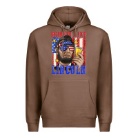 Chestnut drinking like lincoln Premium Hoodie - texasbilliewilder