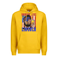 Lemon drinking like lincoln Premium Hoodie - texasbilliewilder