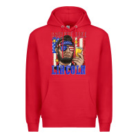 Red drinking like lincoln Premium Hoodie - texasbilliewilder