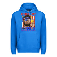 True Royal drinking like lincoln Premium Hoodie - texasbilliewilder