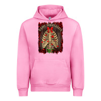 Fuchsia Pink Happy Horrordays Urban Hoodie - RanaPortraitStore