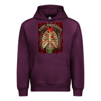 Mauve Wine Happy Horrordays Urban Hoodie - RanaPortraitStore