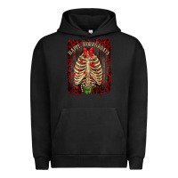 Pigment Black Happy Horrordays Urban Hoodie - RanaPortraitStore