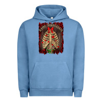 Pigment Pebble Blue Happy Horrordays Urban Hoodie - RanaPortraitStore