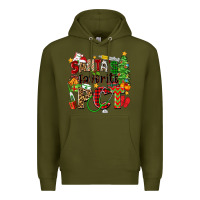 Army Green santa's favorite pct Premium Hoodie - Zillion Design Studio