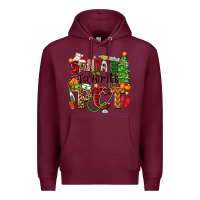 Burgundy santa's favorite pct Premium Hoodie - Zillion Design Studio