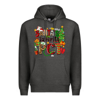 Charcoal Heather santa's favorite pct Premium Hoodie - Zillion Design Studio