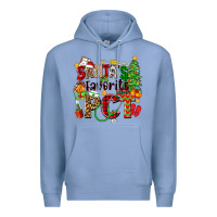 Colony Blue santa's favorite pct Premium Hoodie - Zillion Design Studio