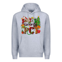 Heather Grey santa's favorite pct Premium Hoodie - Zillion Design Studio