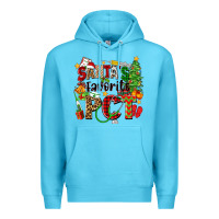 Ocean Blue santa's favorite pct Premium Hoodie - Zillion Design Studio