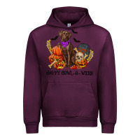 Mauve Wine Happy howl o ween Urban Hoodie - RanaPortraitStore