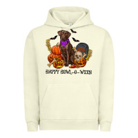 Pigment Pistachio Happy howl o ween Urban Hoodie - RanaPortraitStore