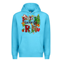 Ocean Blue santa's favorite rn Premium Hoodie - Zillion Design Studio