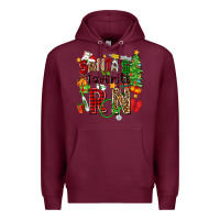 Burgundy santa's favorite rn Premium Hoodie - Zillion Design Studio