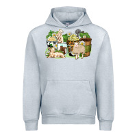 Heather Grey sheep coffee cups Urban Hoodie - Zillion Design Studio