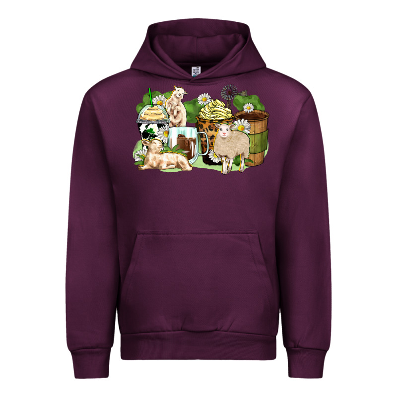 Sheep Coffee Cups Urban Hoodie by Zillion Design Studio | Teevron