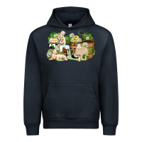 Navy sheep coffee cups Urban Hoodie - Zillion Design Studio