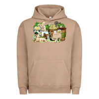 Pigment Burro sheep coffee cups Urban Hoodie - Zillion Design Studio