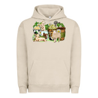 Pigment French Oak sheep coffee cups Urban Hoodie - Zillion Design Studio
