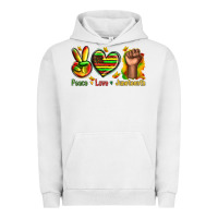 Pigment Lunar Rock peace love juneteenth Urban Hoodie - texasbilliewilder