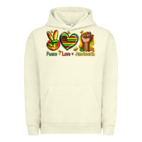 Pigment Pistachio peace love juneteenth Urban Hoodie - texasbilliewilder