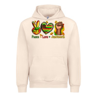 Sandshell peace love juneteenth Urban Hoodie - texasbilliewilder