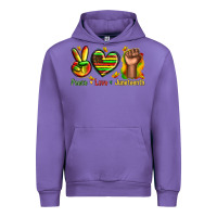Tulip peace love juneteenth Urban Hoodie - texasbilliewilder