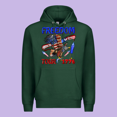 Freedom Born To Be Free Tour 1776 Premium Hoodie Designed By Texasbilliewilder
