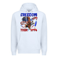 White freedom born to be free tour 1776 Premium Hoodie - texasbilliewilder