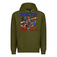 Army Green freedom born to be free tour 1776 Premium Hoodie - texasbilliewilder