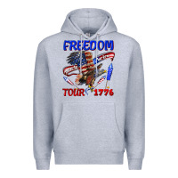 Heather Grey freedom born to be free tour 1776 Premium Hoodie - texasbilliewilder