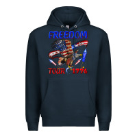 Navy freedom born to be free tour 1776 Premium Hoodie - texasbilliewilder